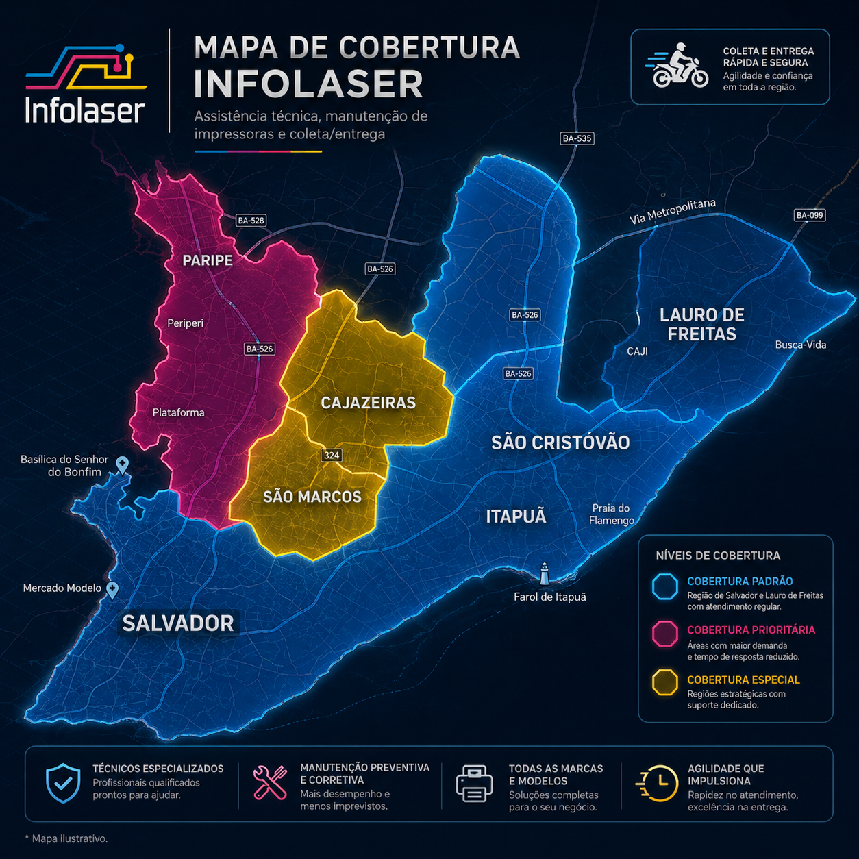 Mapa de Cobertura Infolaser